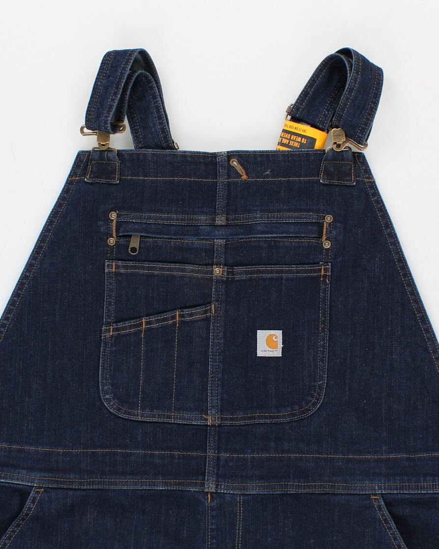 Mens Blue Carhartt Denim Dungarees - XXL