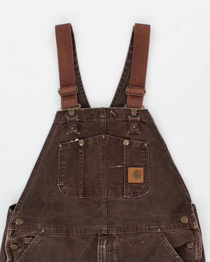 Mens Brown Carhartt Dungarees - L