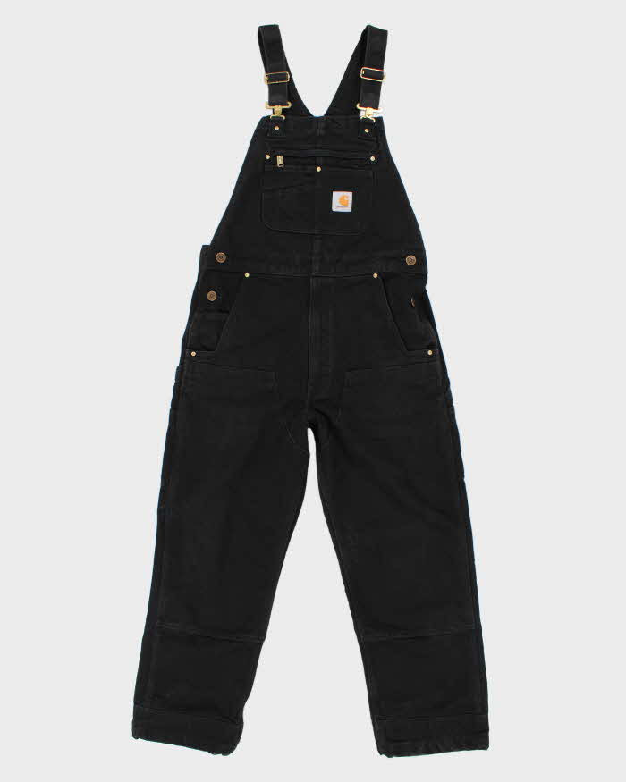 Men's Black Carhartt Workwear Dungarees - M