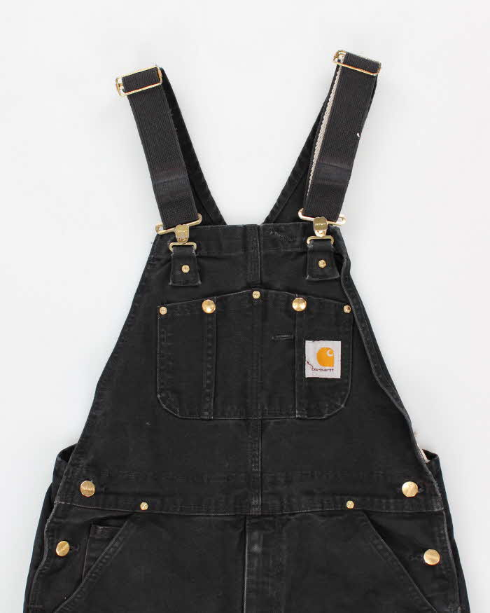 Vintage Men's Black Carhartt Utility Dungarees - W34 L32