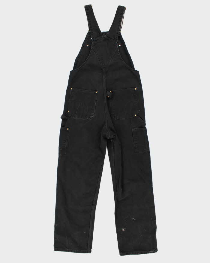 Vintage Men's Black Carharrt utiliaty Dungaress - 34 x 32