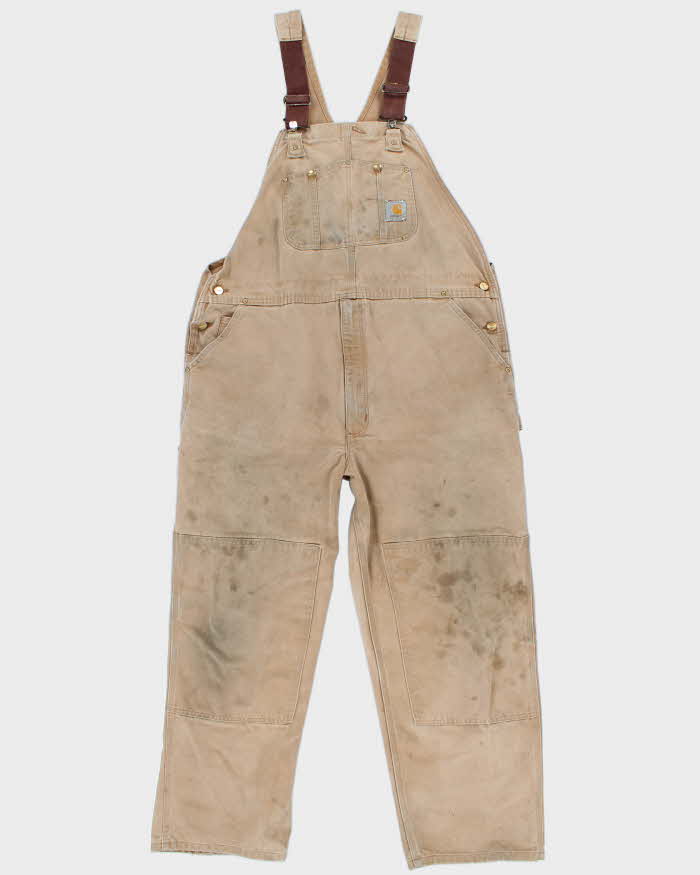 Vintage Men's Tan Carhartt utility Dungarees - 44 x 32