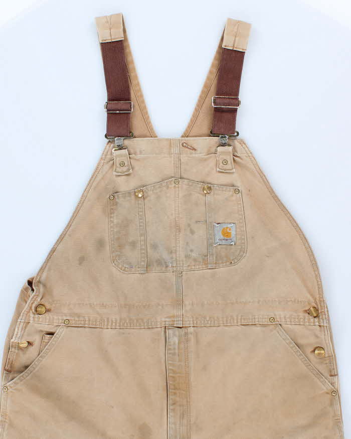 Vintage Men's Tan Carhartt utility Dungarees - 44 x 32