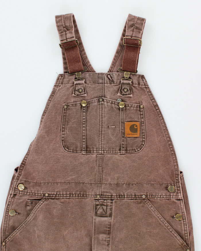 Vintage Men's Brown Carhartt utility Dungarees - 40 x 32