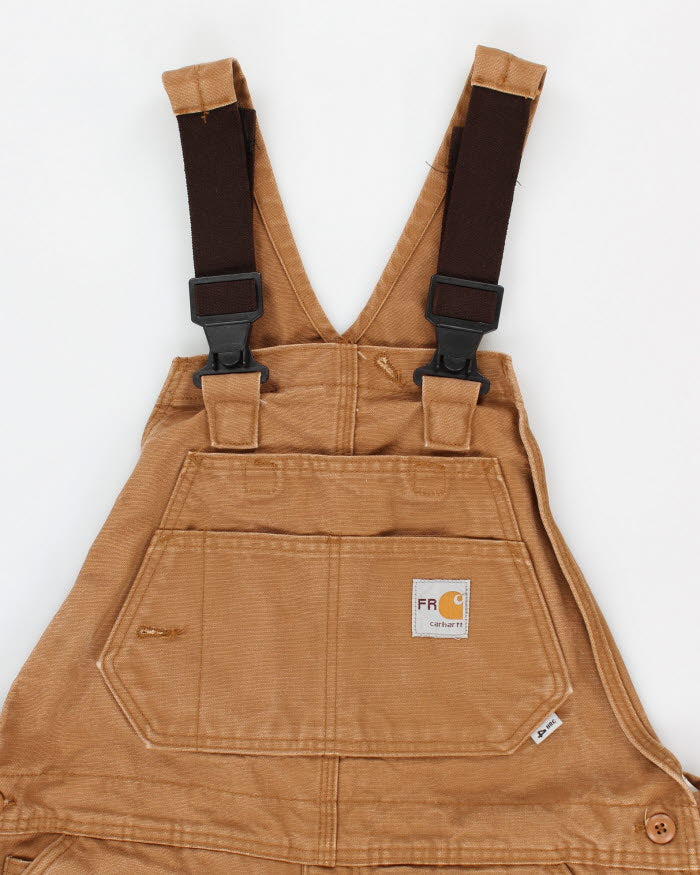 Vintage 90s Carhartt Flame Resistant Workwear Dungarees - W34 L30