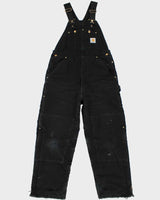 Carhartt Black Workwear Padded Lined Dungarees - W32 L30