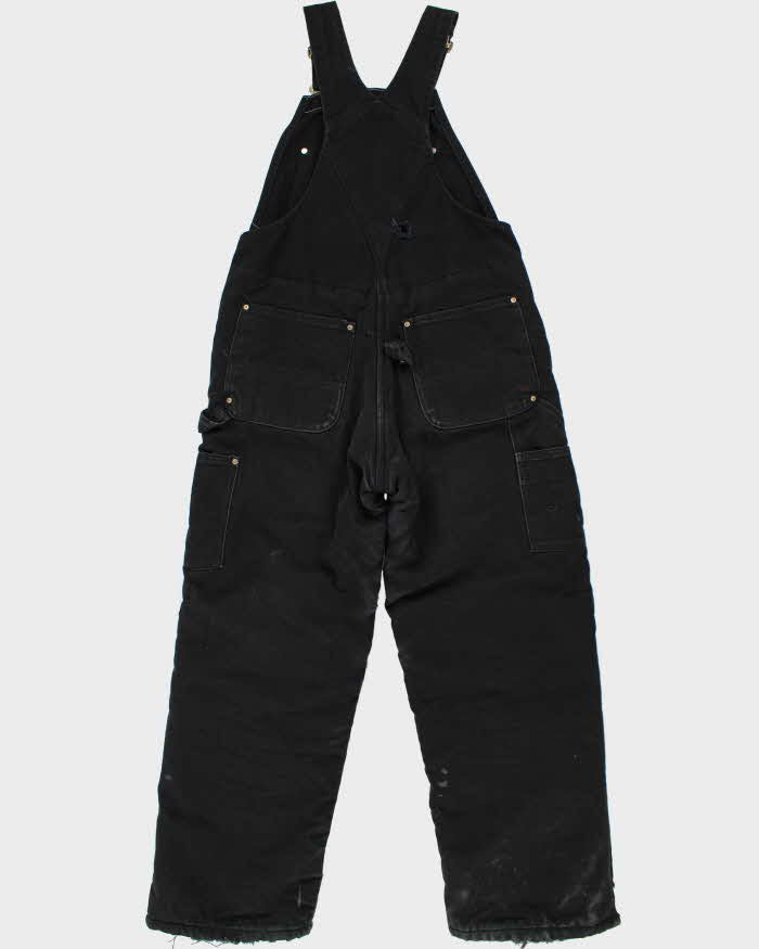 Carhartt Black Workwear Padded Lined Dungarees - W32 L30