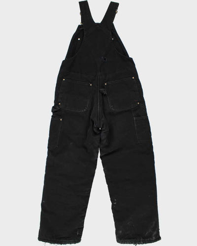 Carhartt Black Workwear Padded Lined Dungarees - W32 L30