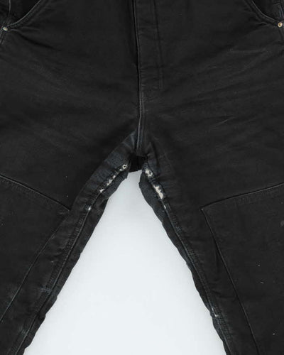 Carhartt Black Workwear Padded Lined Dungarees - W32 L30