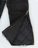 Carhartt Black Workwear Padded Lined Dungarees - W32 L30