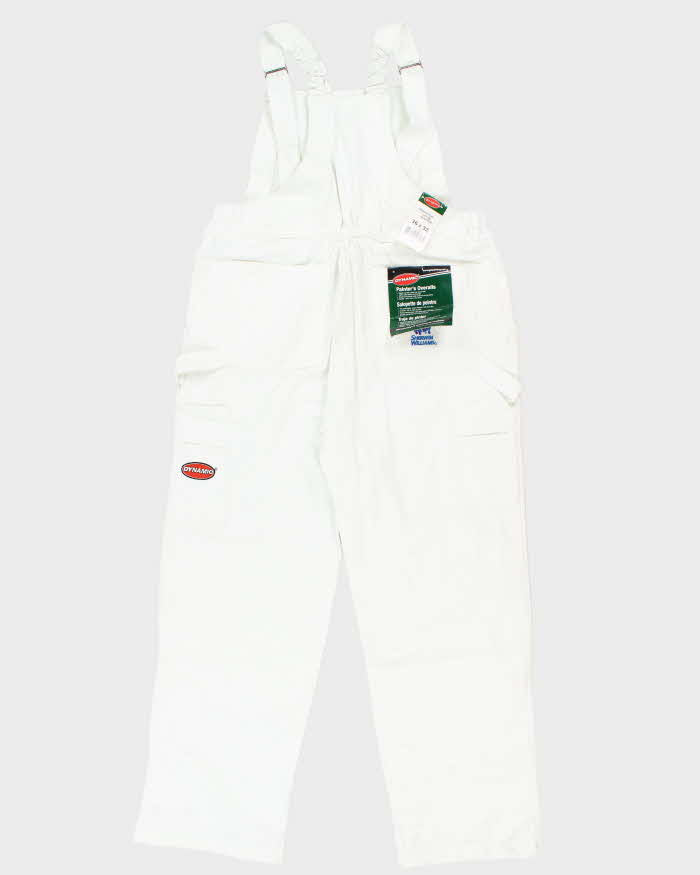 Deadstock Painters White Overalls Dunagrees - W36 L32