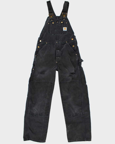 Carhartt Distressed Black Dungarees - W32 L32