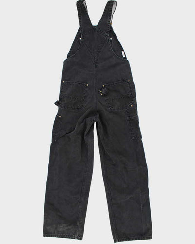 Carhartt Distressed Black Dungarees - W32 L32