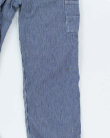 Vintage Key Stripe Dungarees - W34 L32