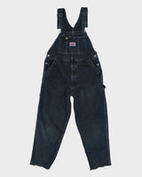 Vintage 90s Ikeda Black Dungarees - W36 L38