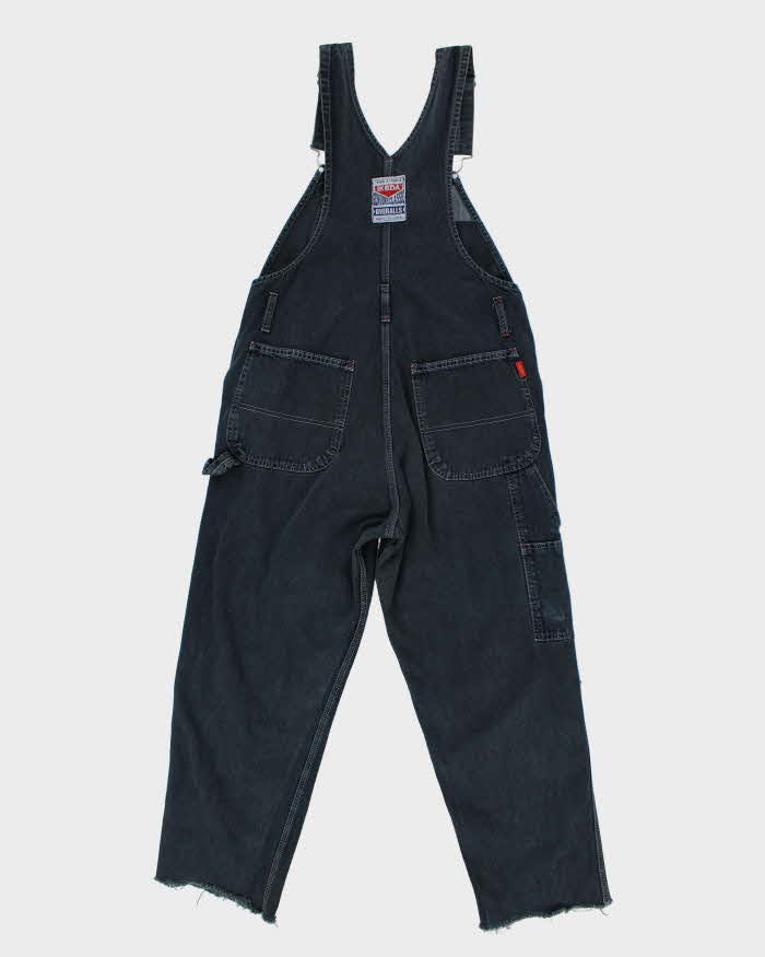 Vintage 90s Ikeda Black Dungarees - W36 L38