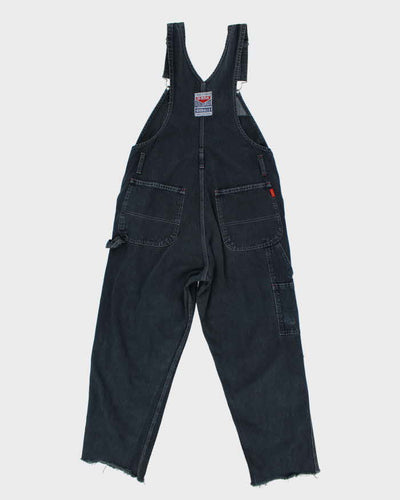Vintage 90s Ikeda Black Dungarees - W36 L38