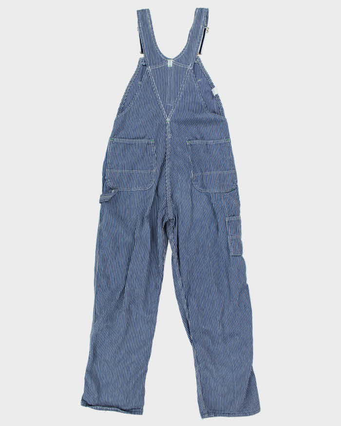 Vintage 90s Key Stripe Dungarees - W35 L31
