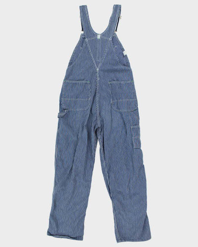 Vintage 90s Key Stripe Dungarees - W35 L31