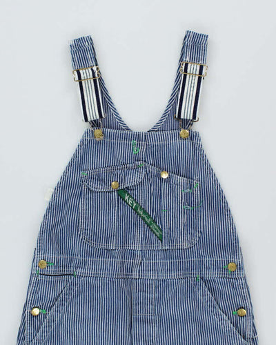 Vintage 90s Key Stripe Dungarees - W35 L31
