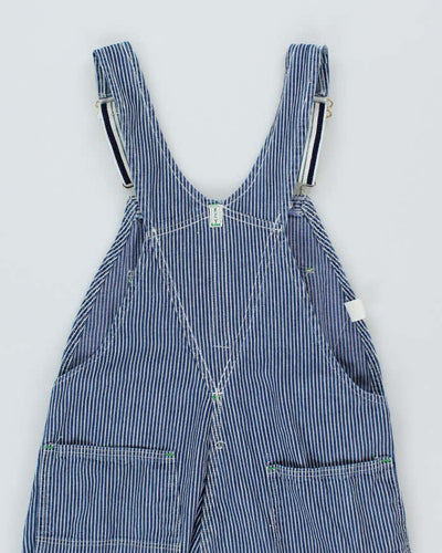 Vintage 90s Key Stripe Dungarees - W35 L31