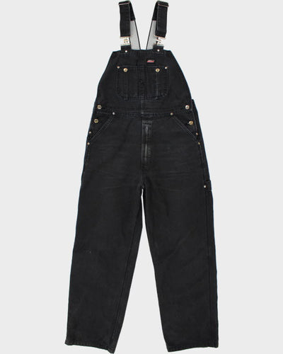 Vintage Dickies Black Distressed Workwear Dungarees - W34 L29