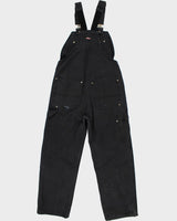 Vintage Dickies Black Distressed Workwear Dungarees - W34 L29