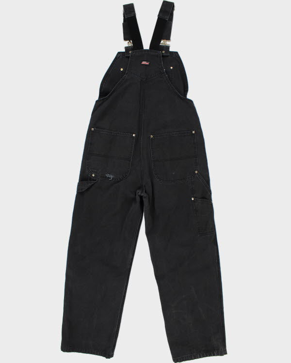 Vintage Dickies Black Distressed Workwear Dungarees - W34 L29