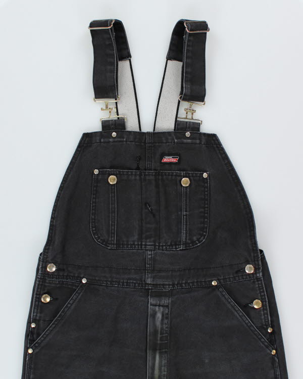 Vintage Dickies Black Distressed Workwear Dungarees - W34 L29