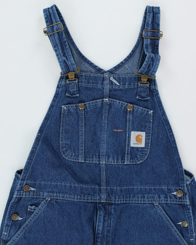 00s Carhartt Denim Short Carpenter Dungarees - W36 L8