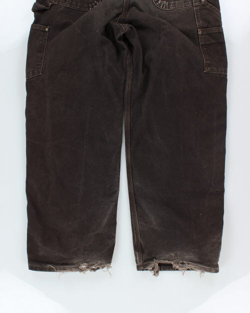 Vintage 90's Distressed Carhartt Heavyweight Workwear Dungarees - XL