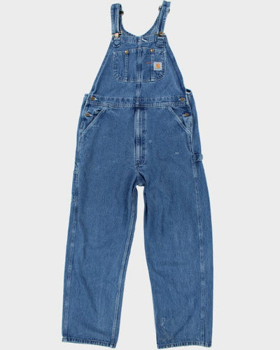 Vintage 90's Carhartt Denim Heavyweight Workwear Dungarees - W32 L31