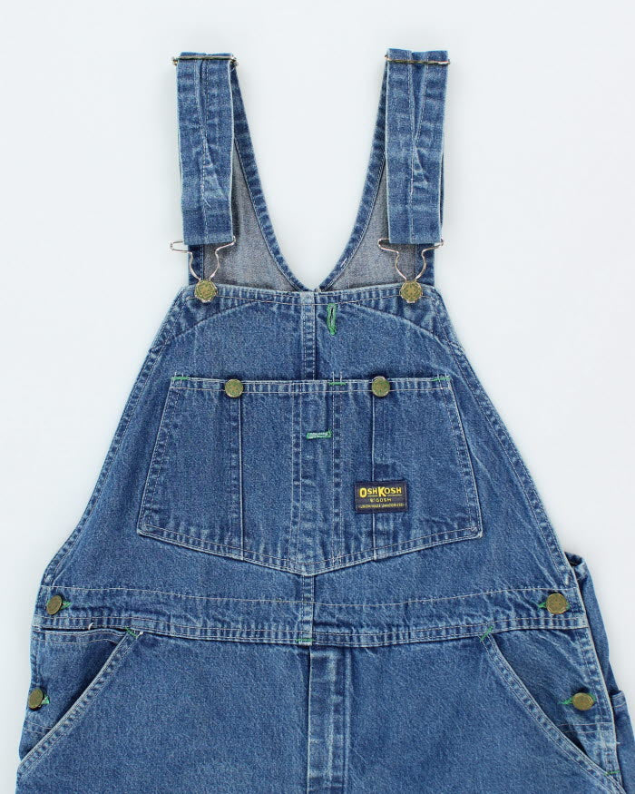 Vintage 90's Osh Kosh Light Wash Denim Dungarees - W42 L29