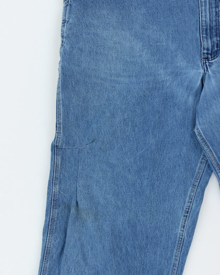 Vintage 90's Carhartt Workwear Light Wash Denim Dungarees - W46 L27