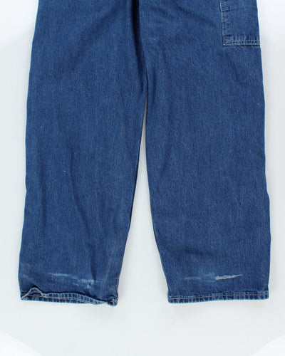 Vintage 90's Carhartt Workwear Medium Wash Denim Dungarees - W32 L30
