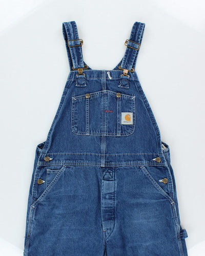 Vintage 90's Carhartt Workwear Medium Wash Denim Dungarees - W32 L30