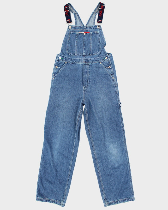 Vintage Y2K Tommy Hilfiger Medium Wash Dungarees - W32 L28