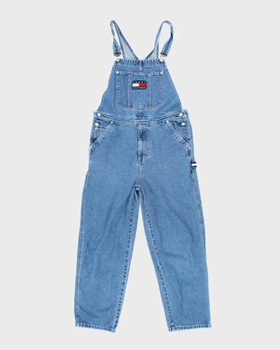 Vintage Y2K Tommy Hilfiger Medium Wash Denim Dungarees - W34 L25
