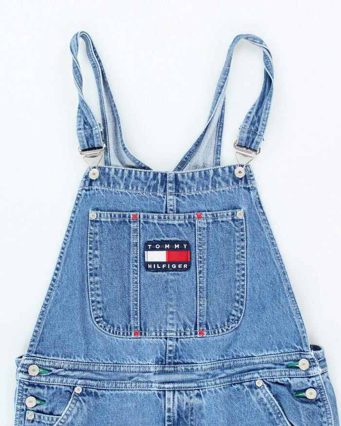Vintage Y2K Tommy Hilfiger Medium Wash Denim Dungarees - W34 L25