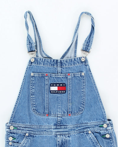 Vintage Y2K Tommy Hilfiger Medium Wash Denim Dungarees - W34 L25