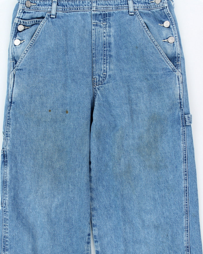 Vintage Y2K Calvin Klein Light Wash Denim Dungarees - W34 L29