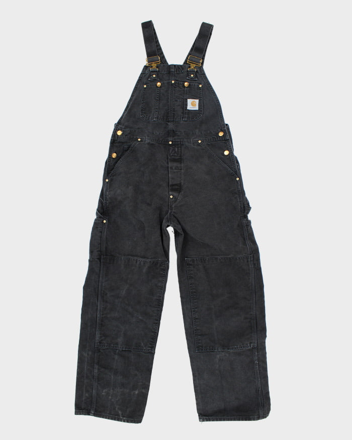 Carhartt Black Double Knee Dungarees - W32 L28