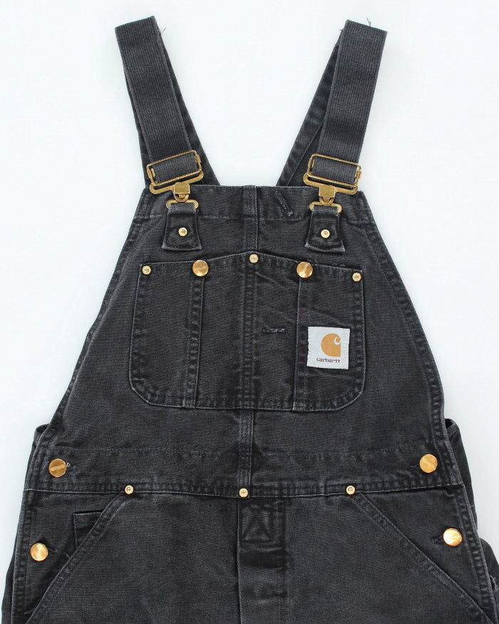 Carhartt Black Double Knee Dungarees - W32 L28