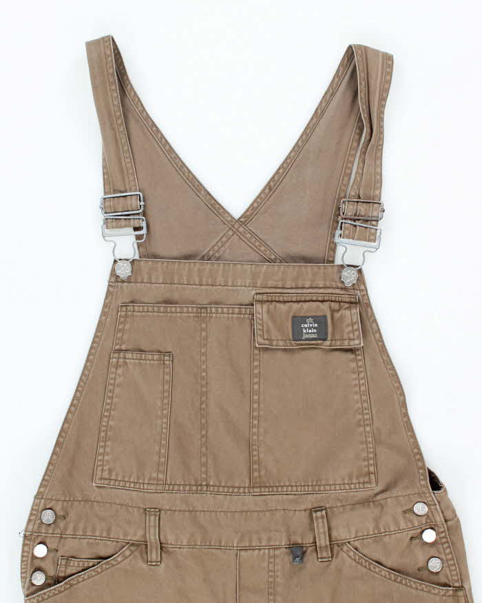 Vintage Y2K Calvin Klein Wide Leg Dungarees - W34 L29