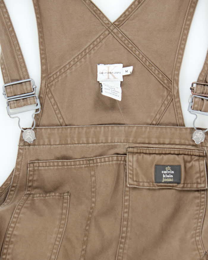 Vintage Y2K Calvin Klein Wide Leg Dungarees - W34 L29