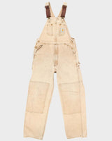 Vintage 90's Carhartt Faded Heavyweight Dungarees - W36 L31