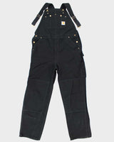 Vintage 2000's Carhartt Heavyweight Black Workwear Dungarees - W40 L31