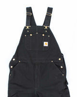 Vintage 2000's Carhartt Heavyweight Black Workwear Dungarees - W40 L31
