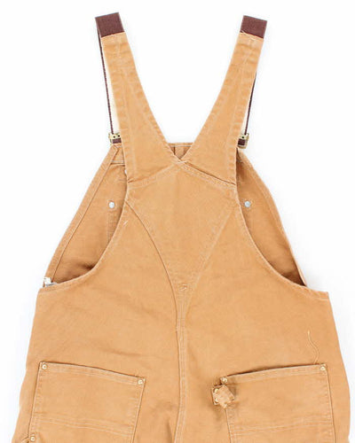 Vintage Carhartt Heavyweight Brown Workwear Dungarees - W36 L27