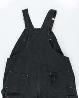 Vintage Carhartt Heavyweight Black Workwear Dungarees - W44 L26